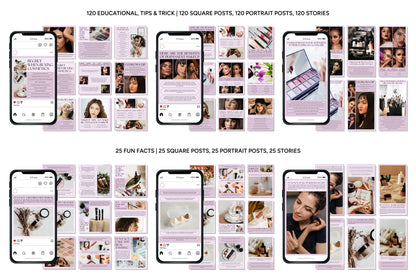 1200+ Makeup Instagram Templates - Vol. 7