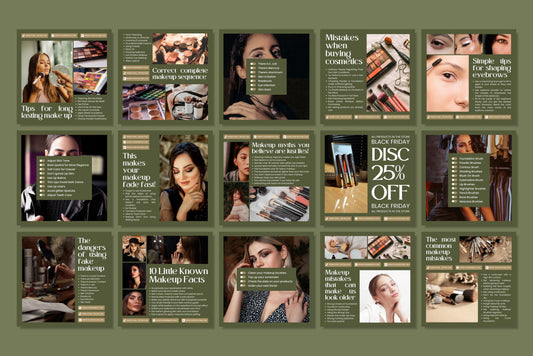 120+ Makeup Instagram Templates - Vol. 5