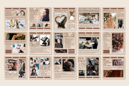 120+ Hairstylist Instagram Templates - Vol. 5