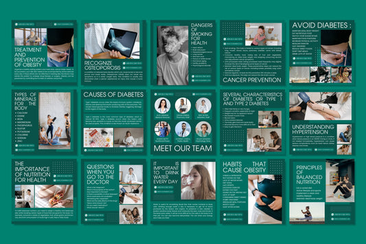 120+ Medical Instagram Templates - Vol. 1