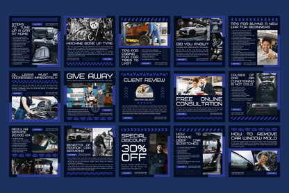 120+ Mechanic Instagram Templates- Vol. 1