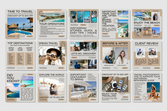 120+ Travel Instagram Templates - Vol. 4