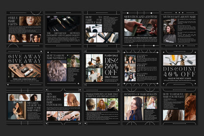 120+ Hairstylist Instagram Templates - Vol. 4