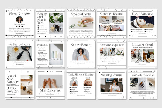 120+ Skincare Instagram Templates - Vol. 2