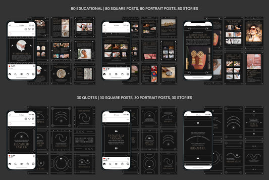 1200+ Jewelry Instagram Templates - Vol. 8
