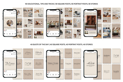 1200+ Interior Design Instagram Templates - Vol. 7