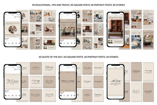 1200+ Interior Design Instagram Templates - Vol. 7