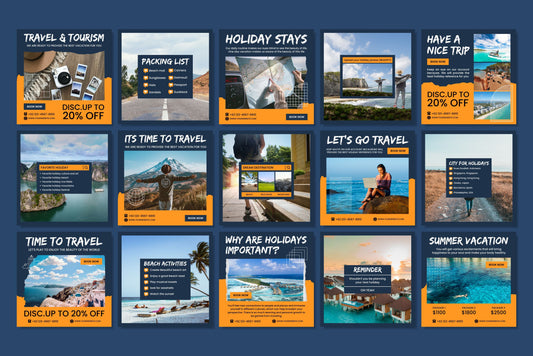 120+ Travel Instagram Templates - Vol. 5