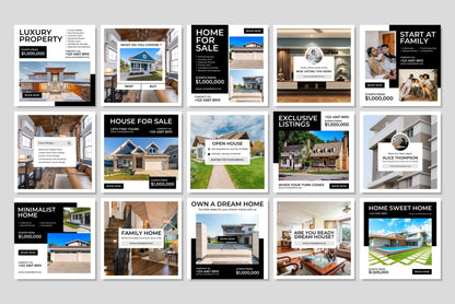 120+ Real Estate Instagram Templates - Vol. 2