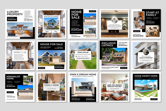 120+ Real Estate Instagram Templates - Vol. 2