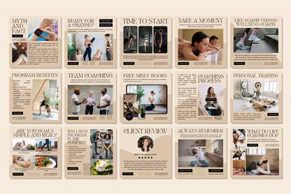 120+ Wellness Instagram Templates - Vol. 4