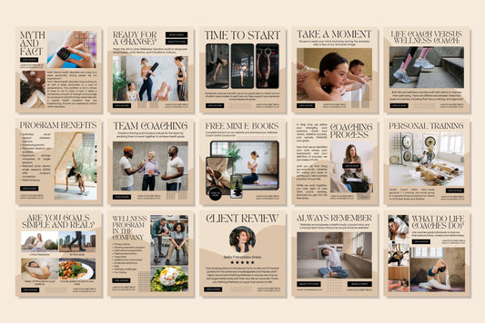 120+ Wellness Instagram Templates - Vol. 4