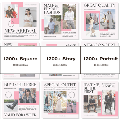 3600+ Fashion Instagram Templates (PLR/MRR)