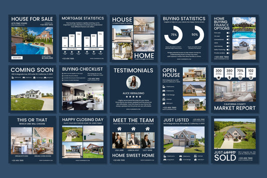 120+ Real Estate Instagram Templates - Vol. 3