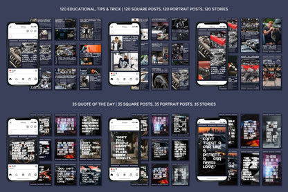 120+ Automotive Instagram Templates - Vol. 2