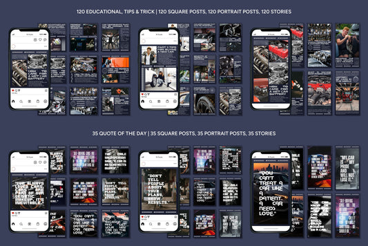 120+ Automotive Instagram Templates - Vol. 2
