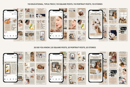 1200+ Skincare Instagram Templates - Vol. 8