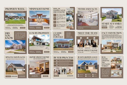 120+ Real Estate Instagram Templates - Vol. 5