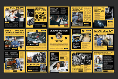 120+ Mechanic Instagram Templates - Vol. 3