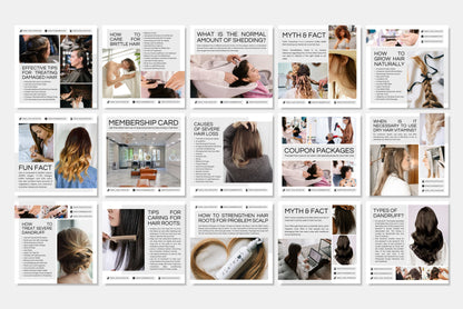 120+ Hairstylist Instagram Templates - Vol. 1