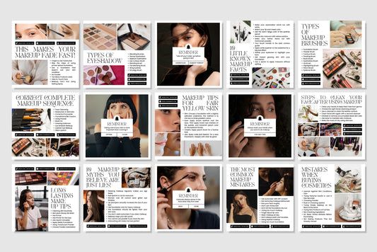 120+ Makeup Instagram Templates - Vol. 3