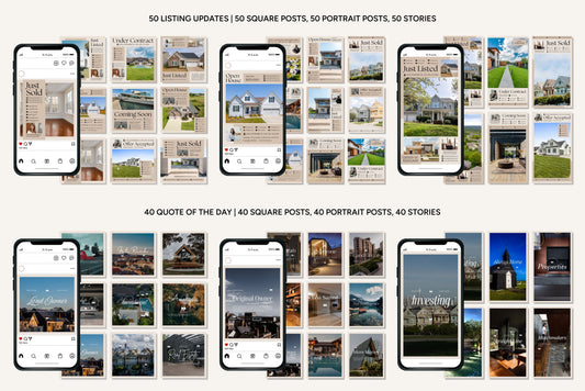 1200+ Real Estate Instagram Templates - Vol. 8