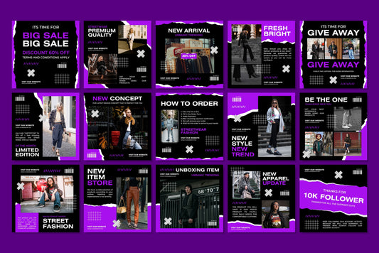 120+ Fashion Instagram Templates - Vol. 4