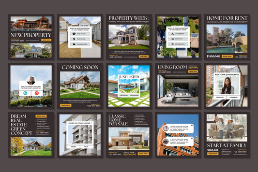 120+ Real Estate Instagram Templates - Vol. 1