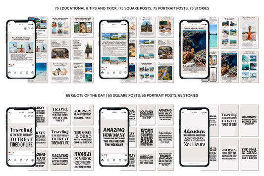 1200+ Travel Instagram Templates - Vol. 6