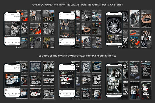 120+ Automotive Instagram Templates - Vol. 3