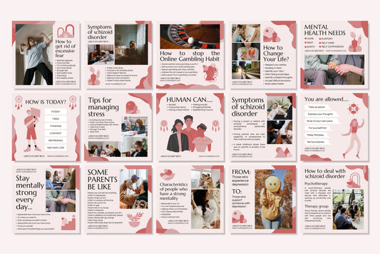120+ Mental Health Instagram Templates - Vol. 4