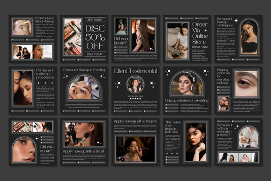 120+ Makeup Instagram Templates - Vol. 2