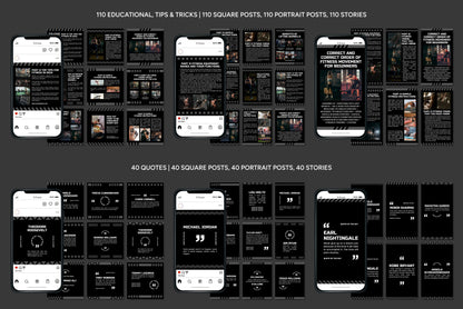1200+ Fitness Instagram Templates - Vol. 6