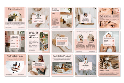 120+ Skincare Instagram Templates - Vol. 4