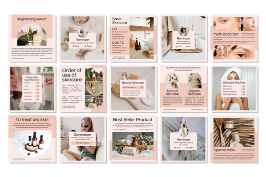 120+ Skincare Instagram Templates - Vol. 4