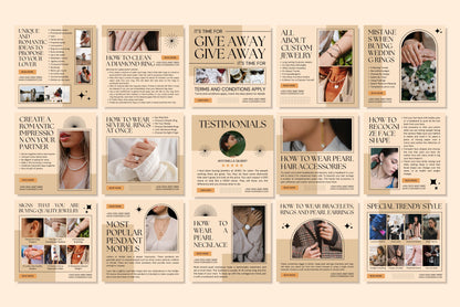 120+ Jewelry Instagram Templates - Vol. 1