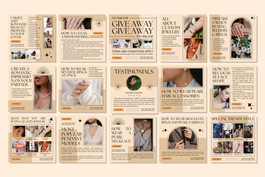 120+ Jewelry Instagram Templates - Vol. 1