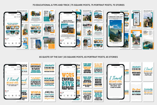 1200+ Travel Instagram Templates - Vol. 7