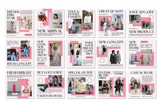 120+ Fashion Instagram Templates - Vol. 5