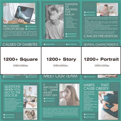 3600+ Medical Instagram Templates (PLR/MRR)