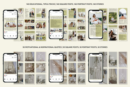 1200+ Mental Health Instagram Templates - Vol. 8