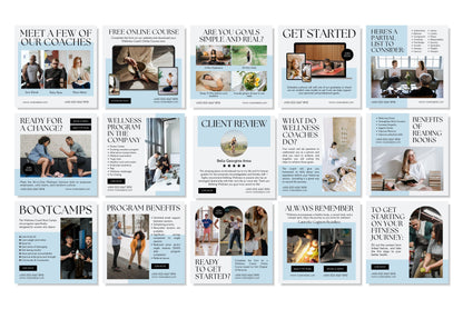 120+ Wellness Instagram Templates - Vol. 2