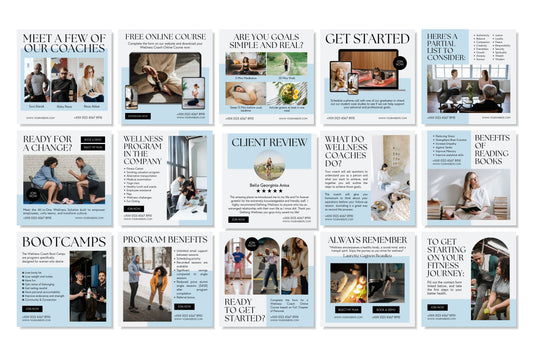 120+ Wellness Instagram Templates - Vol. 2