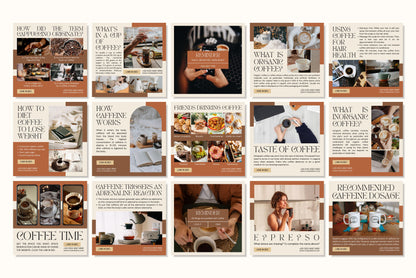 120+ Coffee Shop Instagram Templates - Vol. 5