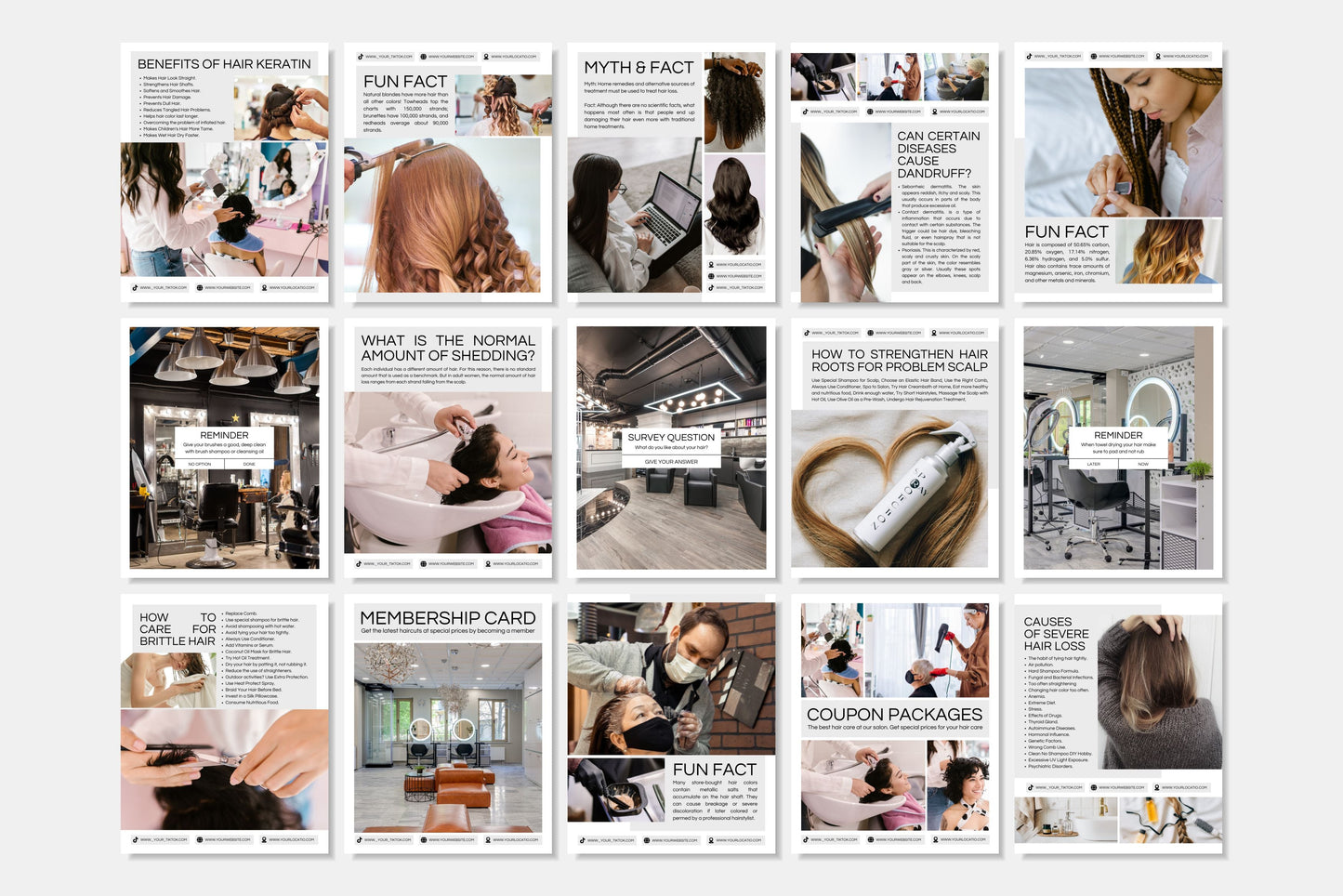 120+ Hairstylist Instagram Templates - Vol. 1