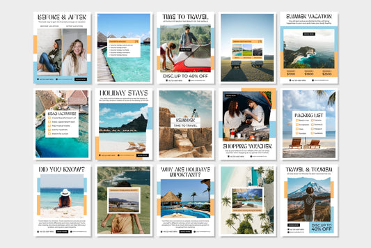 120+ Travel Instagram Templates - Vol. 3