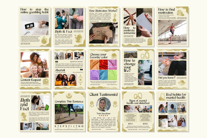 120+ Mental Health Instagram Templates - Vol. 5