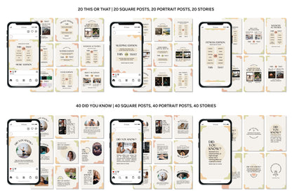 1200+ Mental Health Instagram Templates - Vol. 6