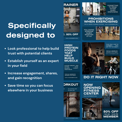 3600+ Fitness Instagram Templates (PLR/MRR)