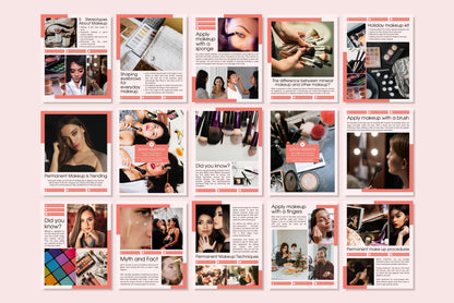 120+ Makeup Instagram Templates - Vol. 4